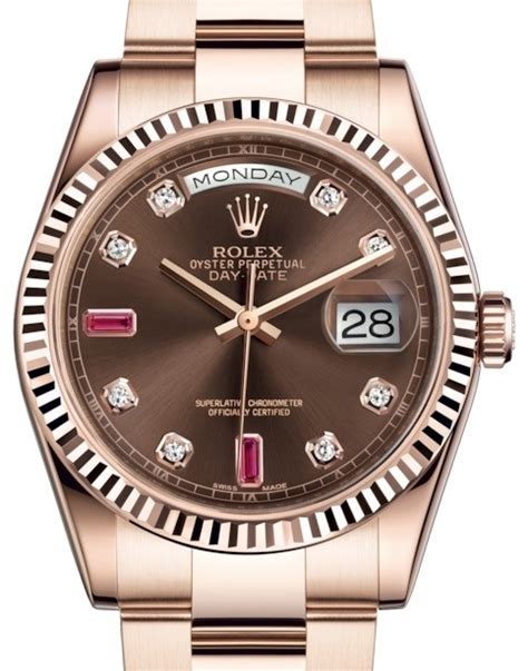 rose gold rolex with rubies|rose gold Rolex for sale.